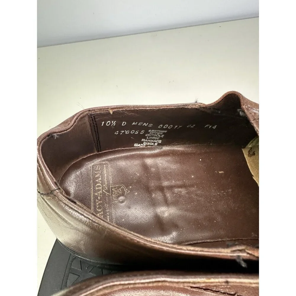 VINTAGE Stacy Adams Men's Brown Leather Loafers Size 10.5 D